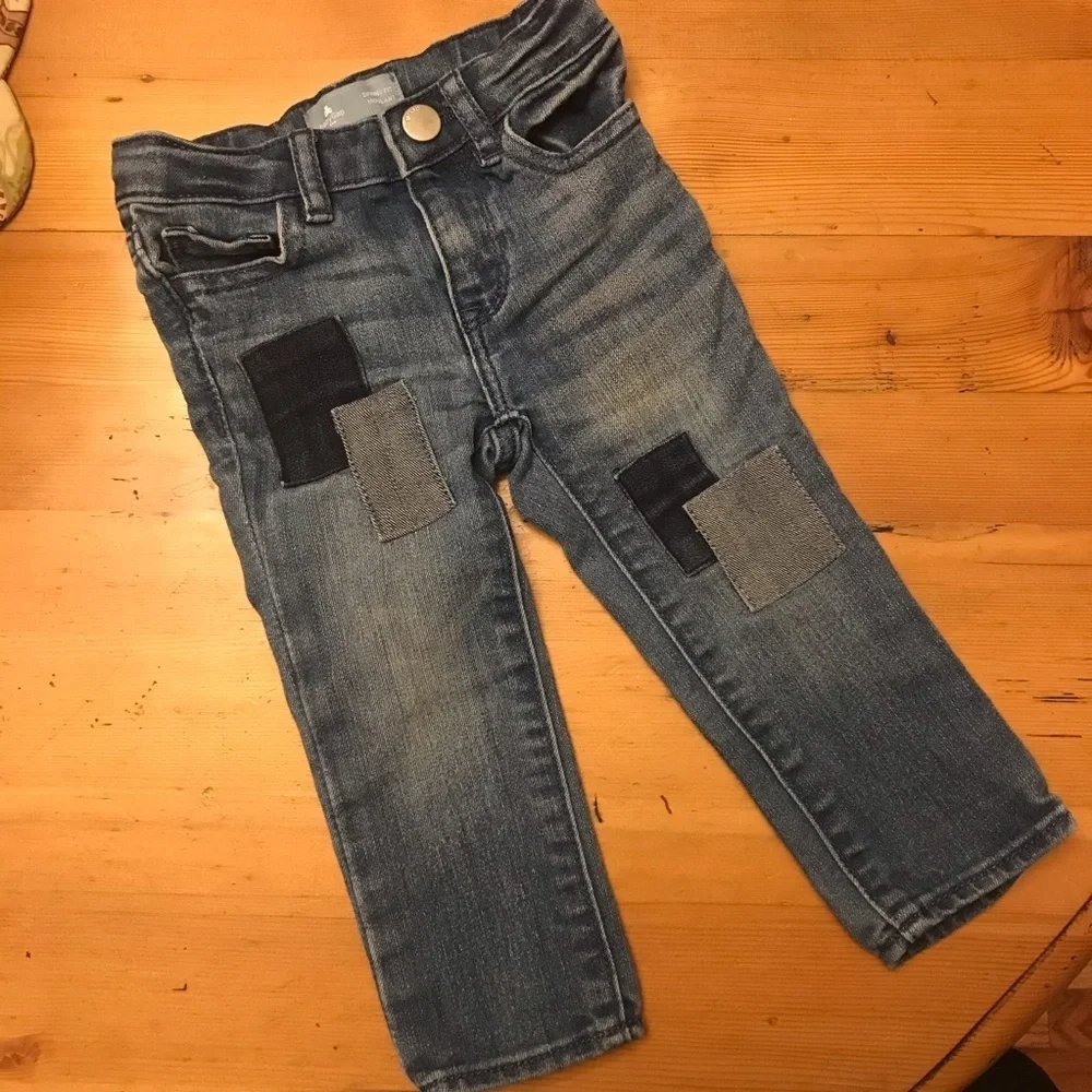 🎈Baby Gap Patched Jeans